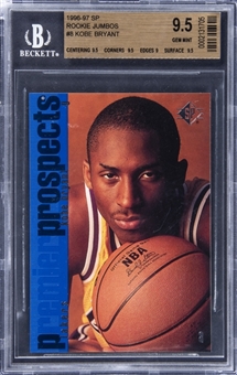 1996-97 SP Rookie Jumbos #8 Kobe Bryant Rookie Card - BGS GEM MINT 9.5 - "1 of 5!"